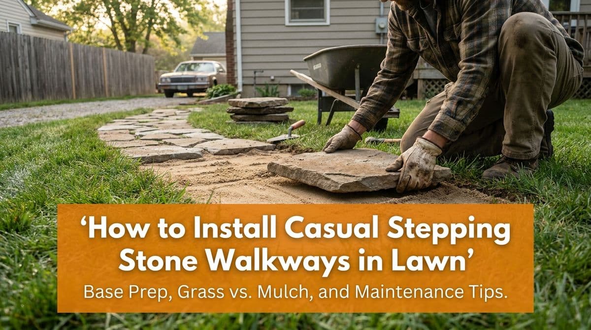 Featured post - How to Install Casual Stepping Stone Walkways in Lawn